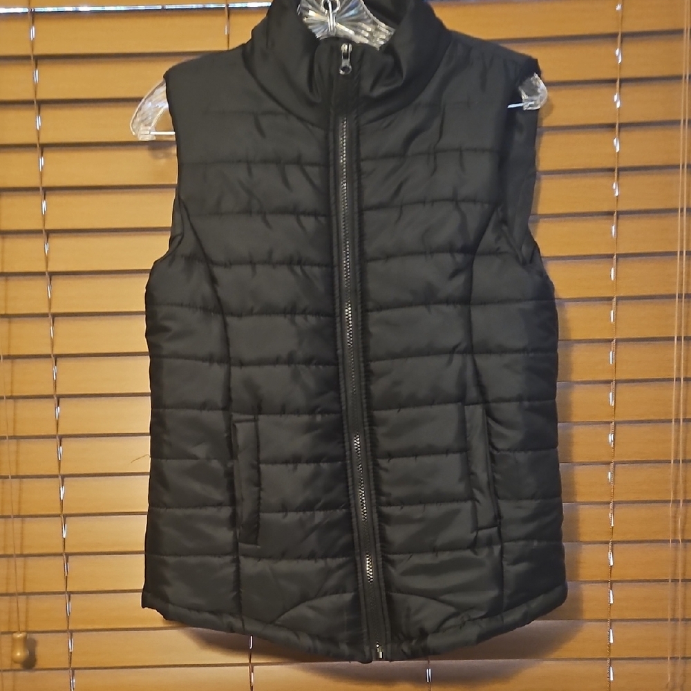 Black Quilted Puffer Vest